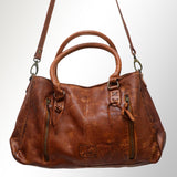 Never Mind Nmbgm125 Tote Vintage Handmade Genuine Cowhide Leather Women Bag Western Handbag Purse