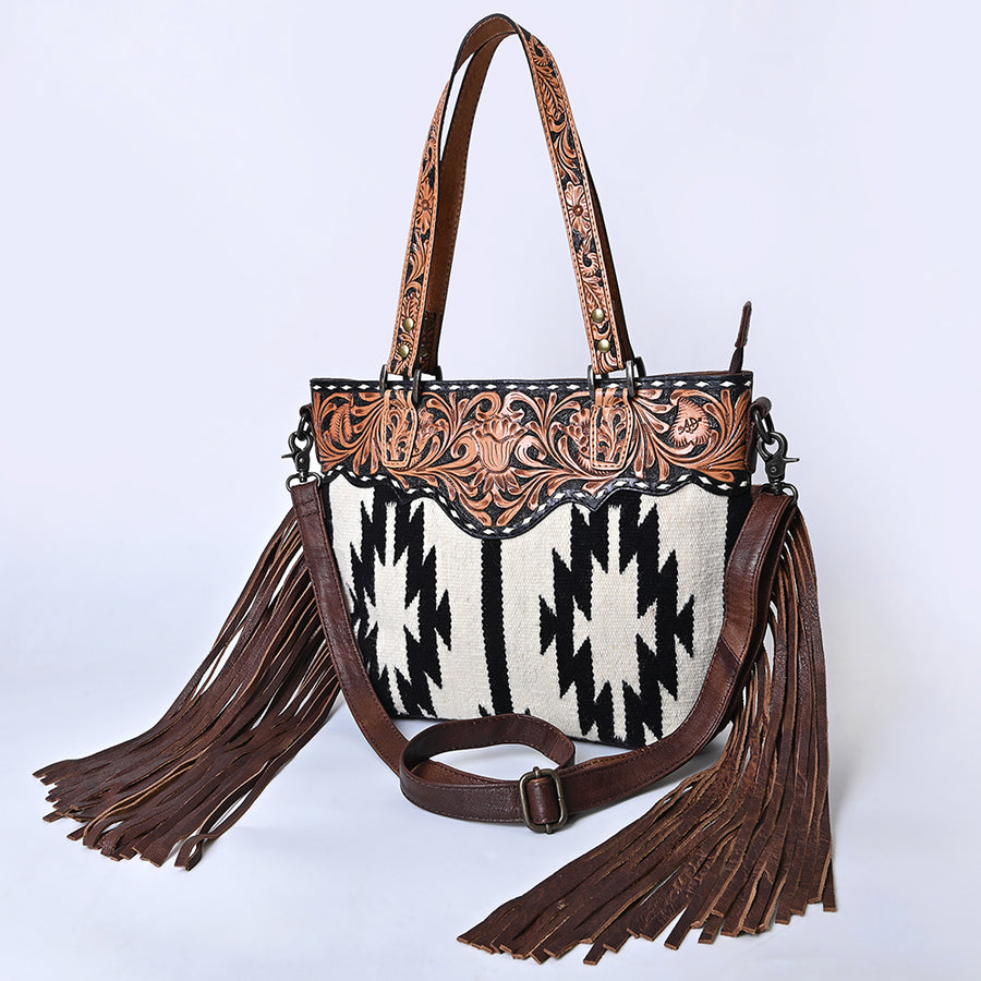 American Darling ADBGS112G Tote Hand Tooled Saddle Blanket Genuine by Hilason – Cowboy and equestrian accessories