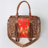 American Darling ADBG230L Briefcase Hand Tooled Saddle Blanket Genuine Leather Women Bag Western Handbag Purse