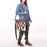 American Darling Signature Crossbody Hand Tooled Saddle Blanket Genuine Leather Western Women Bag Handbag Purse | for Cute