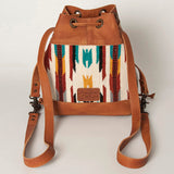 ADBG862A American Darling Hand Tooled Saddle Blanket Genuine Leather Women Bag Western Handbag Purse