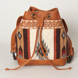 ADBG862B American Darling Hand Tooled Saddle Blanket Genuine Leather Women Bag Western Handbag Purse