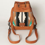 ADBG862C American Darling Hand Tooled Saddle Blanket Genuine Leather Women Bag Western Handbag Purse