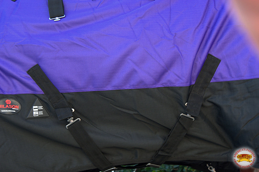 HILASON 600D Winter Waterproof Poly Pony Horse Blanket Purple | Miniature Turnout Blankets for