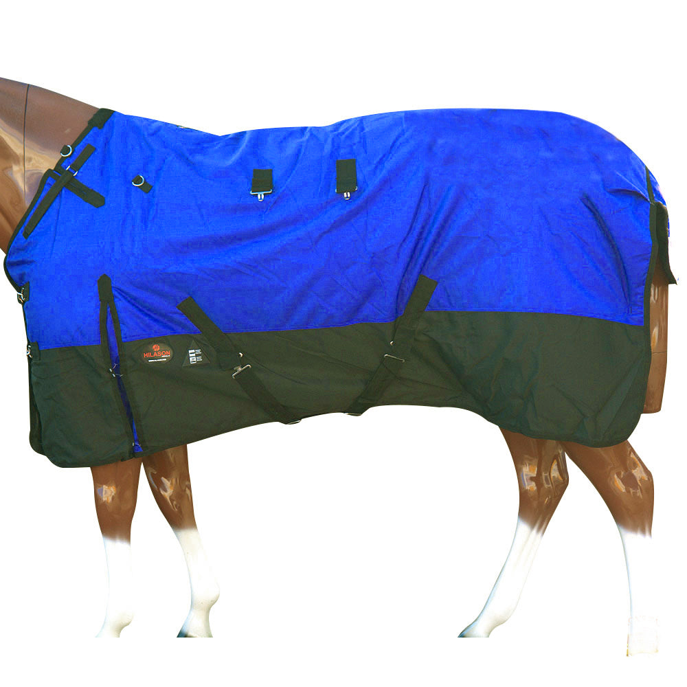 Hilason 600D Winter Waterproof Poly Miniature Horse Blanket Blue