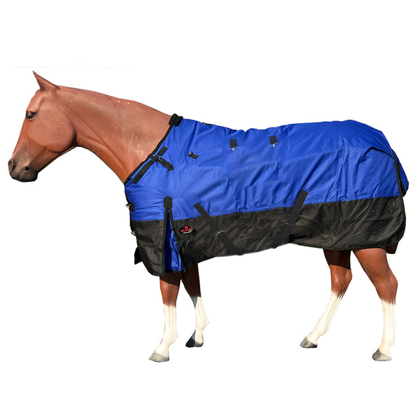 Hilason 600D Winter Waterproof Pony Horse Turnout Blanket Royal Blue - Uhorse