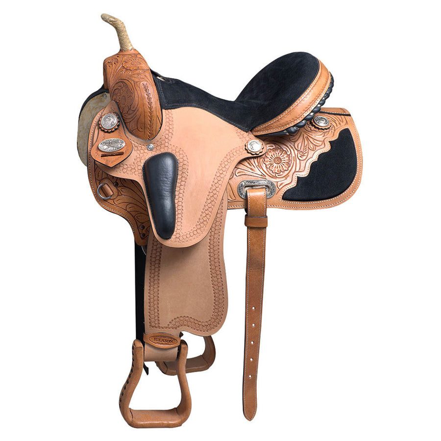15 In Western Horse Saddle American Leather Flex Trail Barrel Racing - Uhorse