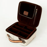 American Darling ADBGA225A Jewelry Case Hand Tooled Hair On Genuine Leather Women Bag Western Handbag Purse