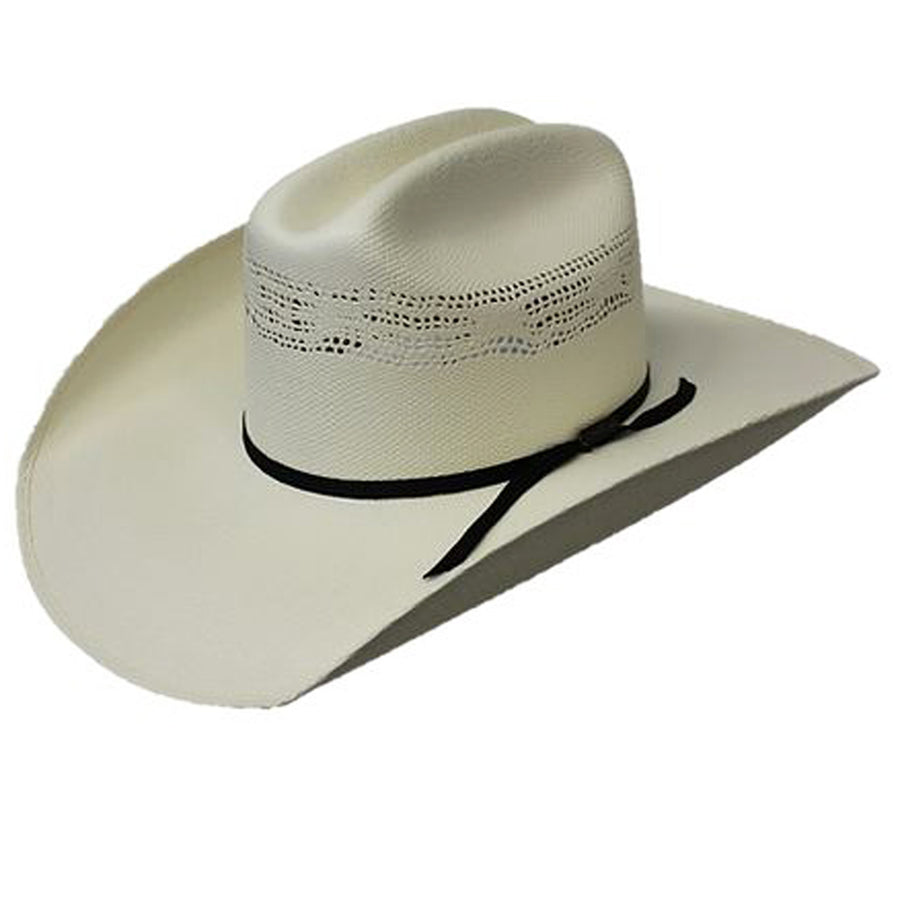 7 1/4 Lone star Hat Biz Mens Fisher Bangora Straw Western Hat  Natural