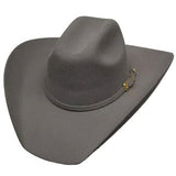 Lone Star Cowboy Hat Wool Felt Buckle Matching Band Grey