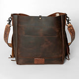 American Darling ADBG624H Messenger Saddle Blanket Genuine Leather Women Bag Western Handbag Purse