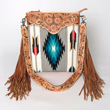 American Darling Cross Body Hand Tooled Saddle Blanket Genuine Leather Women Bag Western Handbag Purse