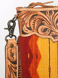 American Darling Cross Body Hand Tooled Saddle Blanket Genuine Leather Women Bag Western Handbag Purse