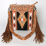 American Darling Cross Body Hand Tooled Saddle Blanket Genuine Leather Women Bag Western Handbag Purse