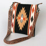 American Darling Cross Body Hand Tooled Saddle Blanket Hair On Genuine Leather Western Women Bag Handbag Purse | Crossbody Bag for Women |Cute Crossbody Bag | Crossbody Purse