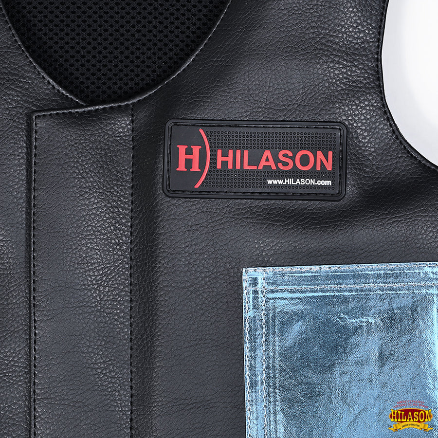Hilason Kids Junior Youth Bull Riding Pro Rodeo Leather Protective Vest