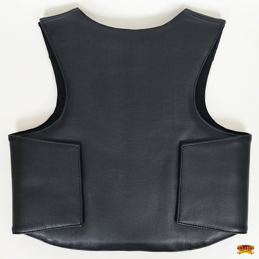 Hilason Kids Junior Youth Bull Riding Pro Rodeo Leather Protective Vest