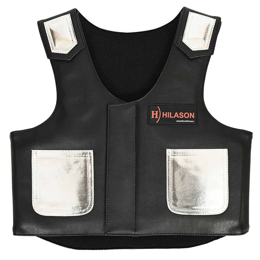 Hilason Kids Junior Youth Bull Riding Pro Rodeo Leather Protective Vest - Uhorse