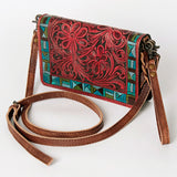American Darling ORGANISER Upcycled Wool Genuine Leather women bag western handbag purse