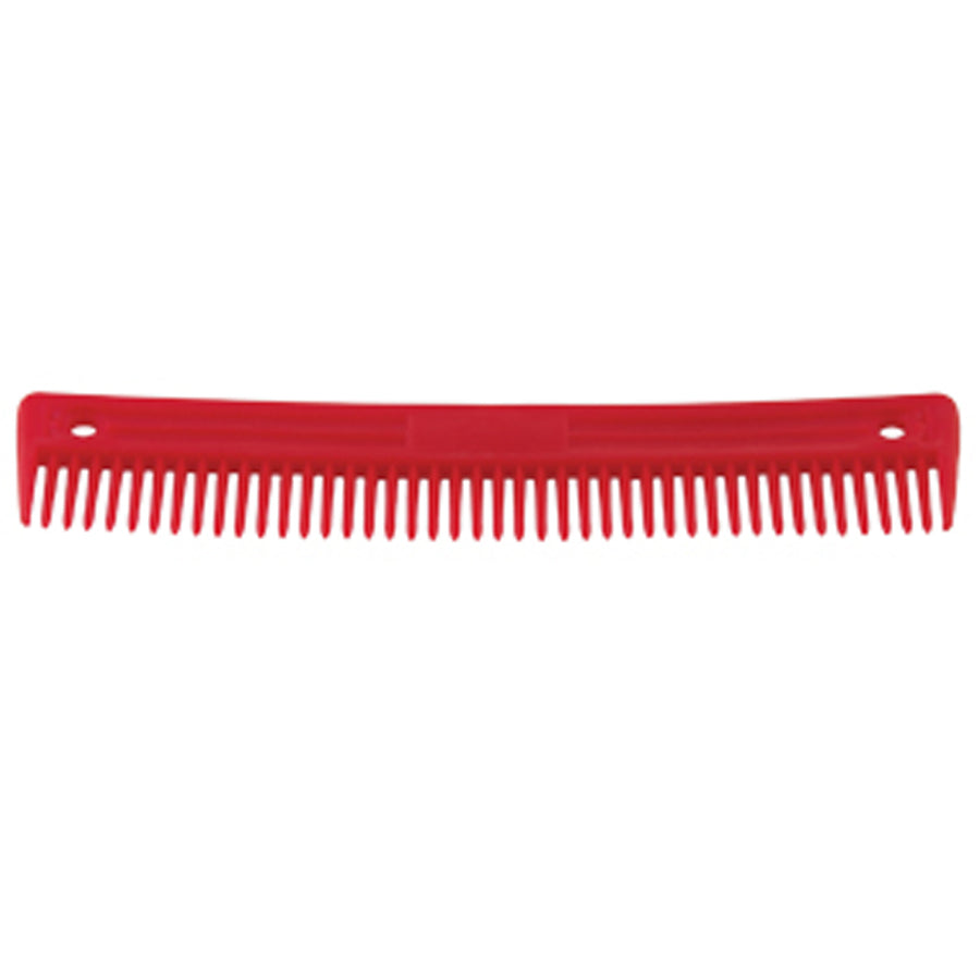 Red plastic mane comb - Uhorse