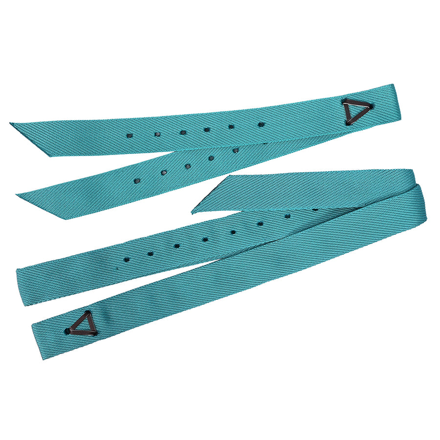 Hilason Single Nylon Cinch Tie Strap And Off Billet Set Turquoise - Uhorse