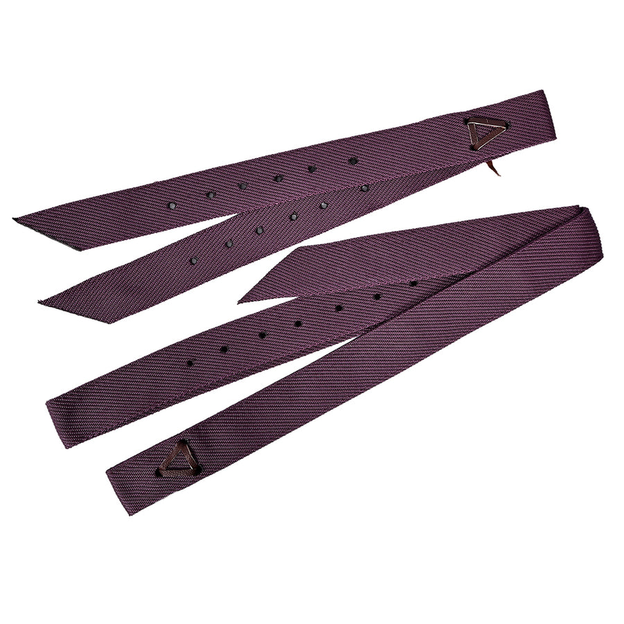 Hilason Single Nylon Cinch Tie Strap And Off Billet Set Wine - Uhorse