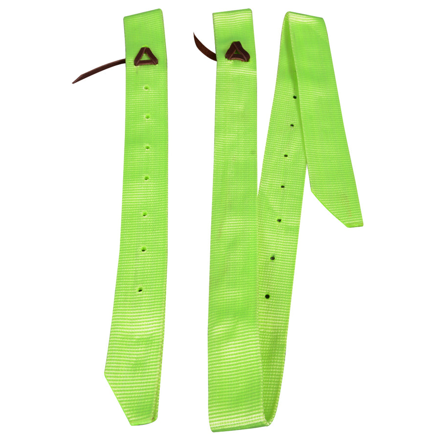 Hilason Single Nylon Cinch Tie Strap And Off Billet Set Light Green - Uhorse