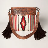 American Darling Small Crossbody Hand Tooled Saddle Blanket Genuine Leather Women Bag Western Handbag Purse