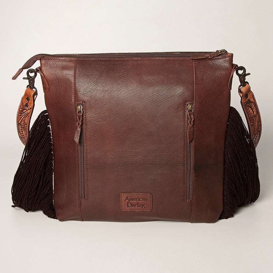 American Darling Small Crossbody Hand Tooled Saddle Blanket Genuine Leather Women Bag Western Handbag Purse