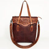 American Darling ADBGZ259A Tote Hand Tooled Genuine Leather Women Bag Western Handbag Purse