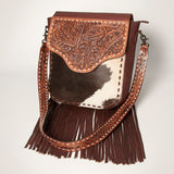 American Darling Cross Body Hand Tooled Hair On Genuine Leather Women Bag Western Handbag Purse