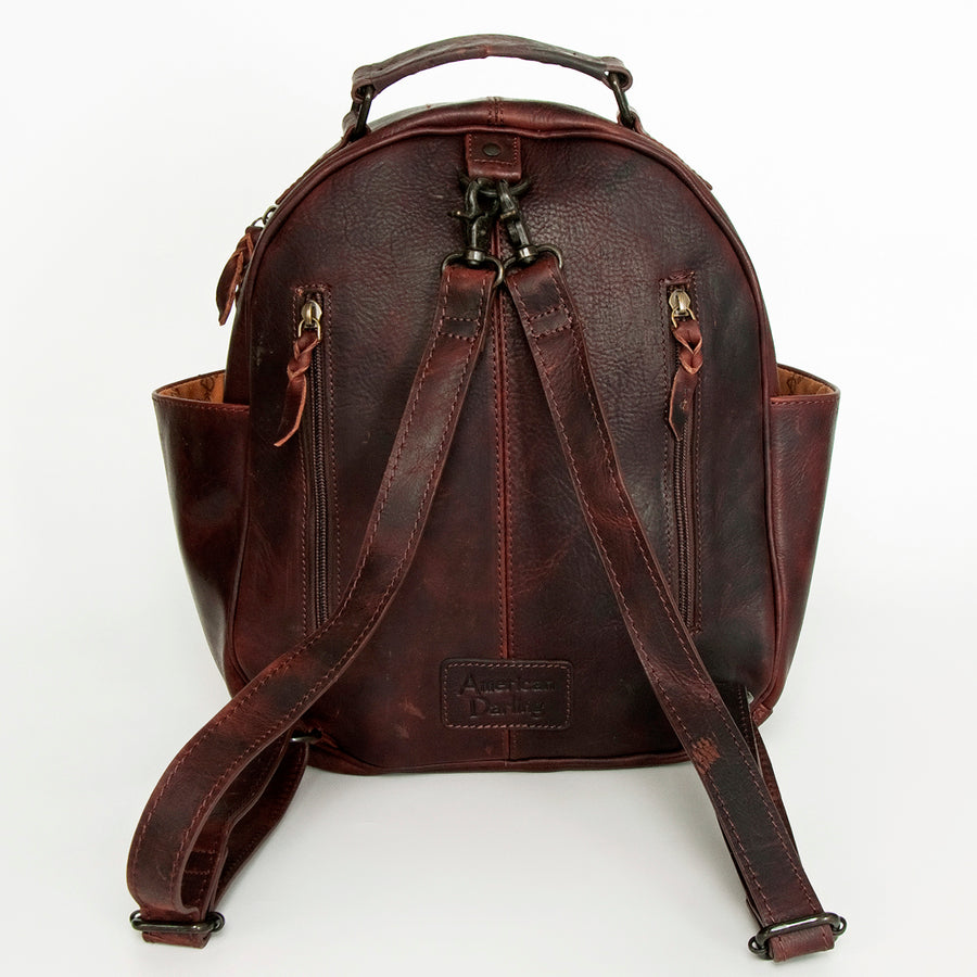 American Darling Backpack Saddle Blanket Genuine Leather Women Bag Western Handbag Purse