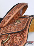 HILASON Western Horse Saddle Leather Ranch Roping Cowboy | Treeless for Horses Skirting