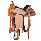 15 In W. H. Saddle Leather Ranch Roping Cowboy Hilason by Hilason – Cowboy and equestrian accessories