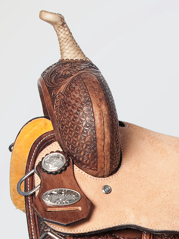 HILASON Western Horse Barrel Racing Saddle Trail American Leather | for Horses