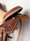 HILASON Western Horse Barrel Racing Saddle Trail American Leather | for Horses