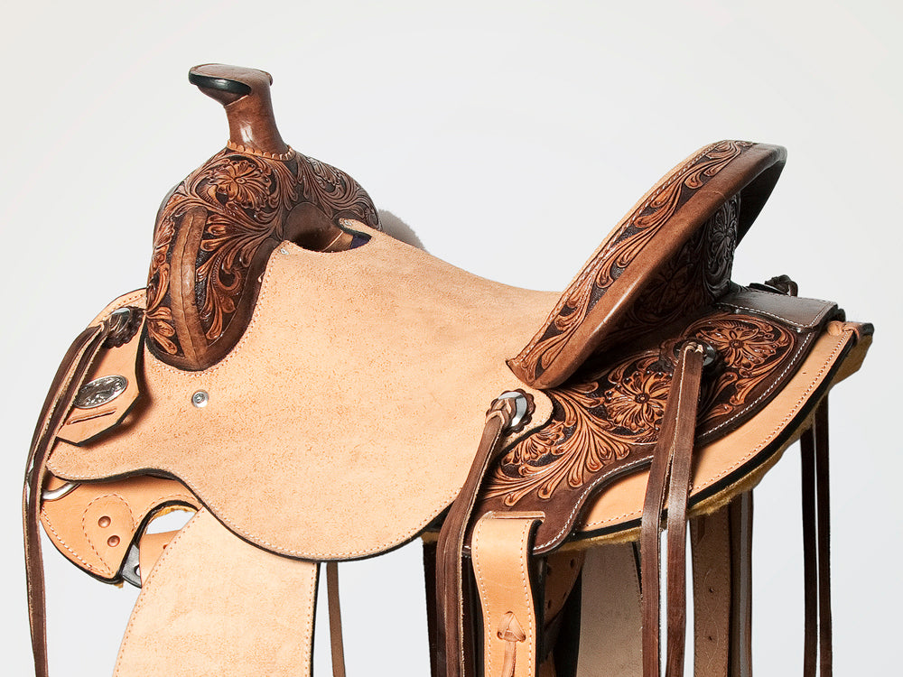 Western Horse Saddle Leather Ranch Roping Cowboy Hilason