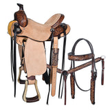 15 In W. H. Saddle Leather Ranch Roping Cowboy Hilason by Hilason – Cowboy and equestrian accessories