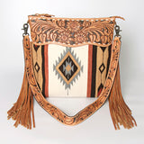 American Darling Signature Crossbody Hand Tooled Saddle Blanket Genuine Leather Women Bag Western Handbag Purse