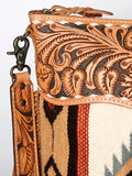 American Darling Signature Crossbody Hand Tooled Saddle Blanket Genuine Leather Women Bag Western Handbag Purse