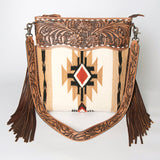 American Darling Signature Crossbody Hand Tooled Saddle Blanket Genuine Leather Women Bag Western Handbag Purse