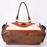 American Darling ADBG605B Duffel Saddle Blanket Genuine Leather Women Bag Western Handbag Purse