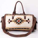 American Darling Duffel Saddle Blanket Genuine Leather Women Bag Western Handbag Purse