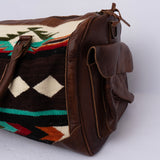 American Darling Duffel Saddle Blanket Genuine Leather Women Bag Western Handbag Purse