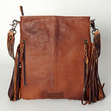 American Darling ADBGS192AD Messenger Hair On Genuine Leather Women Bag Western Handbag Purse