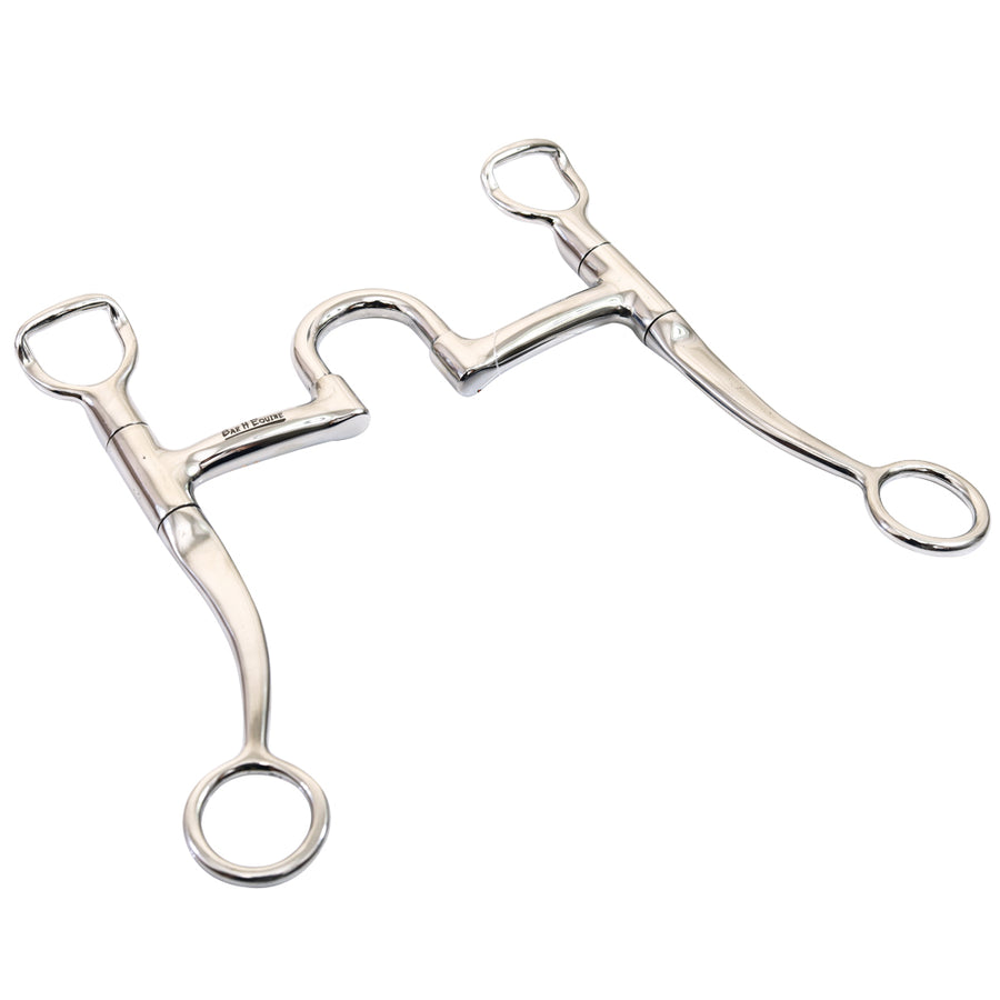 Bar H Equine Stainless Steel Grazing 6.7 Inches Shank Horse Mouth Bit | Bits for Horses Snaffle and bridles - Uhorse