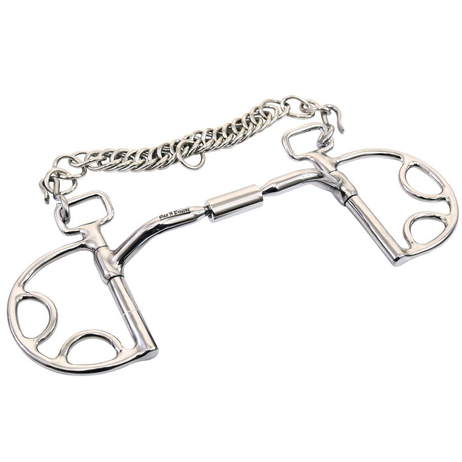 Bar H Equine Kimberwick D Ring Stainless Steel Horse Mouth Bit W/Roller | Bits for Horses Snaffle and bridles - Uhorse