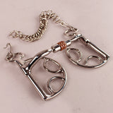 BAR H EQUINE Kimberwick Bit with Comfort Mouth & Copper Rollers