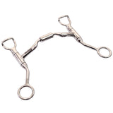 Bar H Equine Stainless Steel Med Port Shank Bit With 5 In Roller mouthpiece|Bits for Horses|Horse Bit |horse bits|snaffle bits for horses|horse bits and bridles