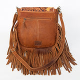 American Darling ADBGK132B Messenger Hand Tooled Hair On Genuine Leather Women Bag Western Handbag Purse